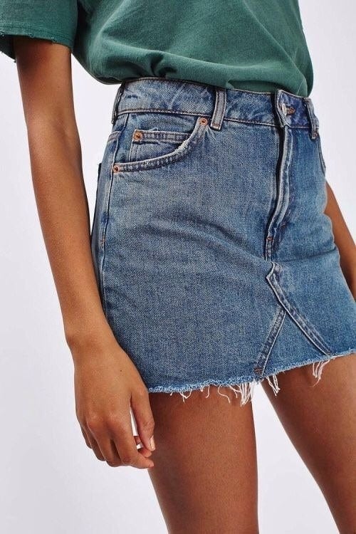 skirt pattern from jeans