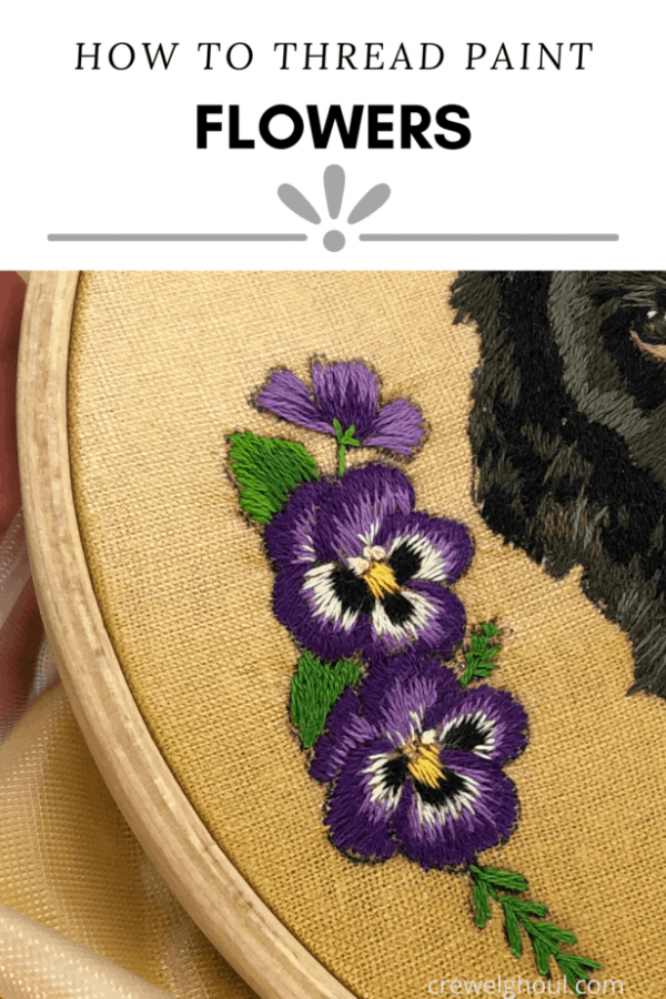 How to Thread Paint Flowers