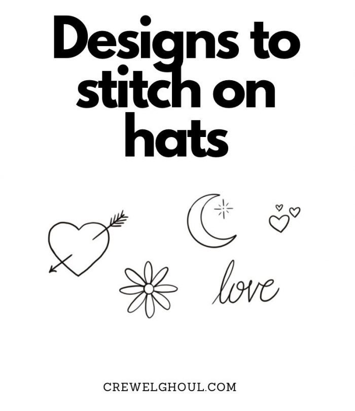 How To Embroider A Hat By Hand - The Easy Way! - Crewel Ghoul