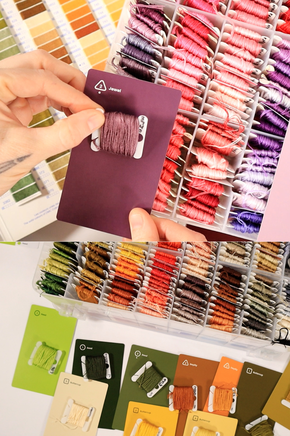 matching embroidery floss and using the Palette Scout tool