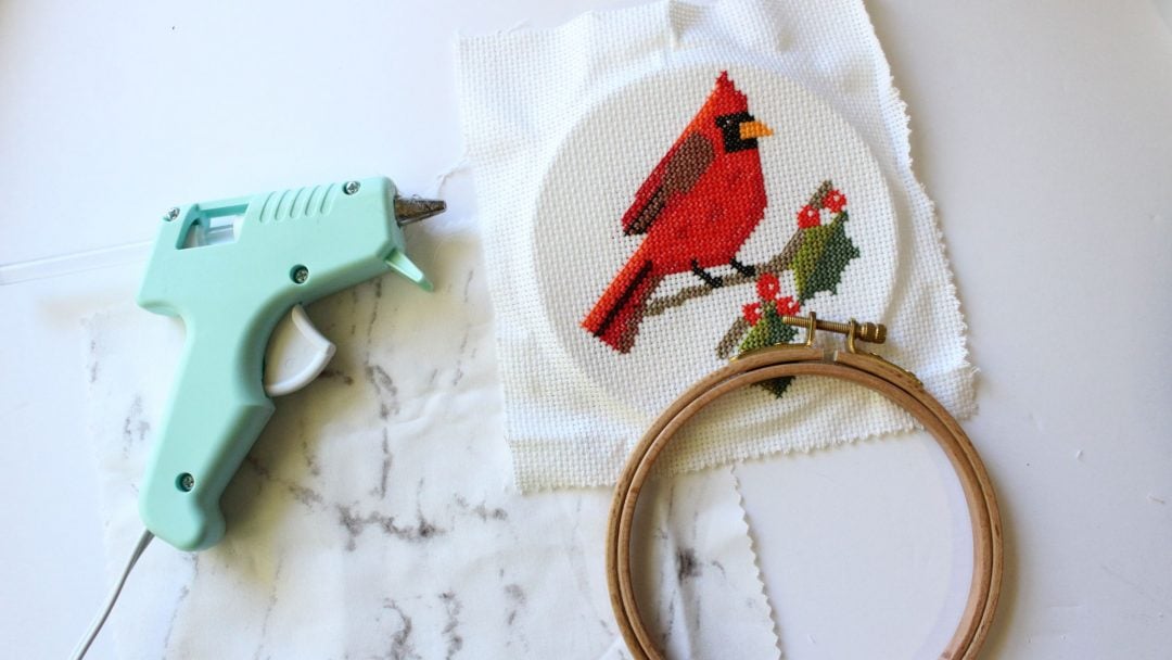 How To Finish Cross Stitch In A Hoop Crewel Ghoul