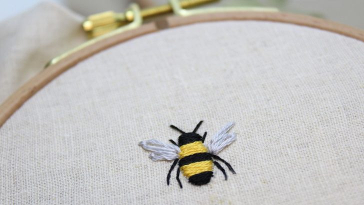 Bee Threading How To Embroider A Bee