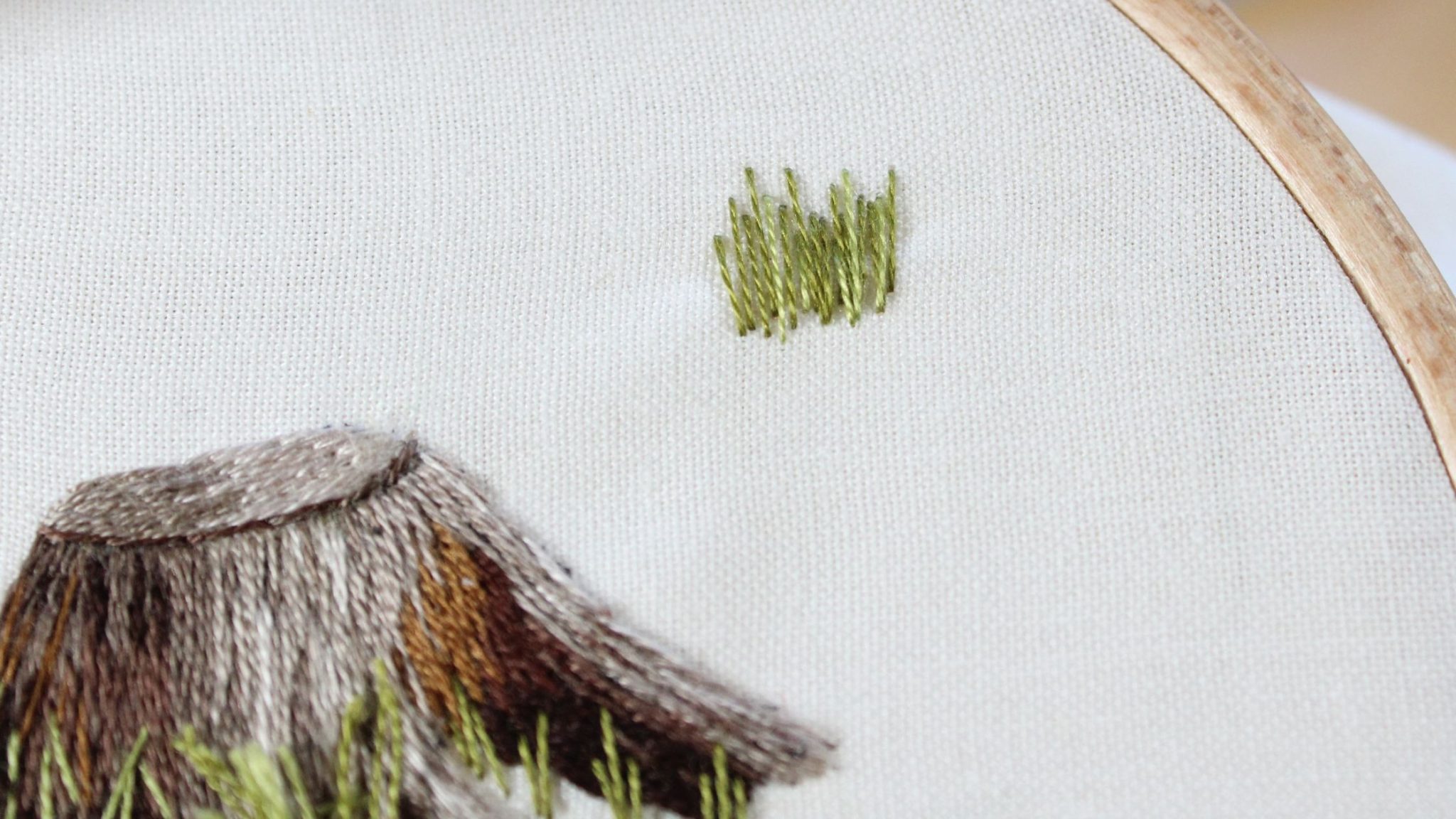 How To Embroider Grass [5 Different Ways] Crewel Ghoul