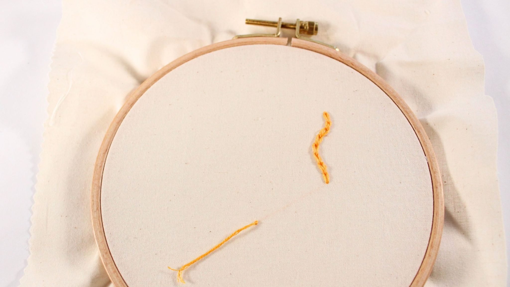 Away Waste Knot Tutorial Easy Way To Start Stitches! Crewel Ghoul