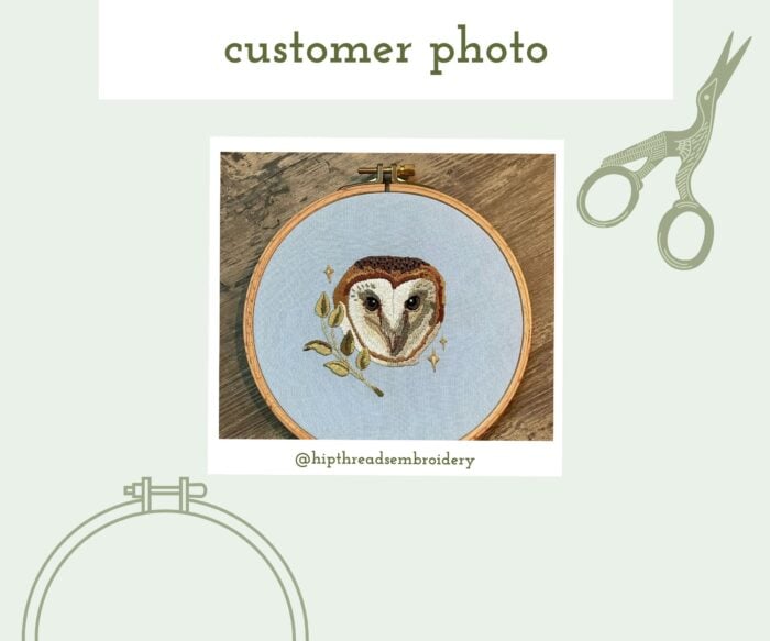 Barn Owl Embroidery Pattern - Image 3