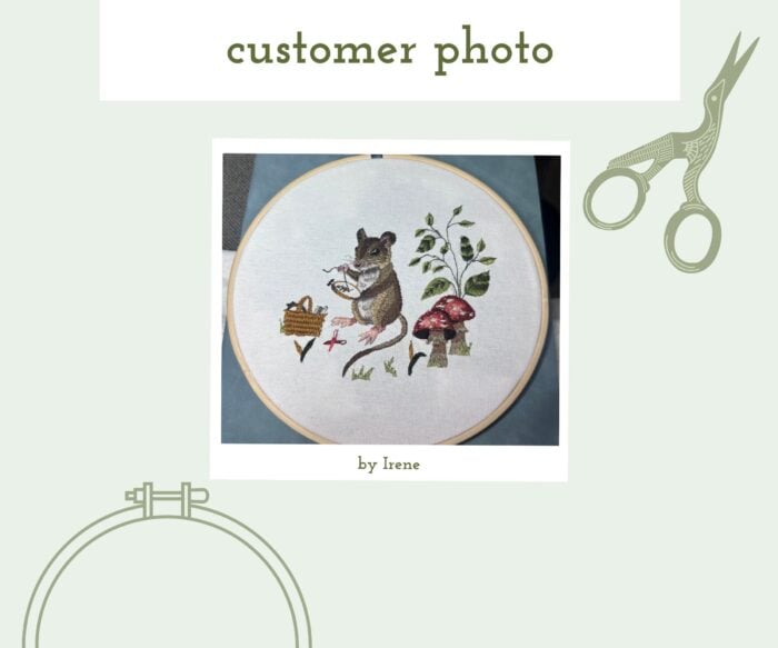 Embroidering Mouse Embroidery Pattern - Image 6