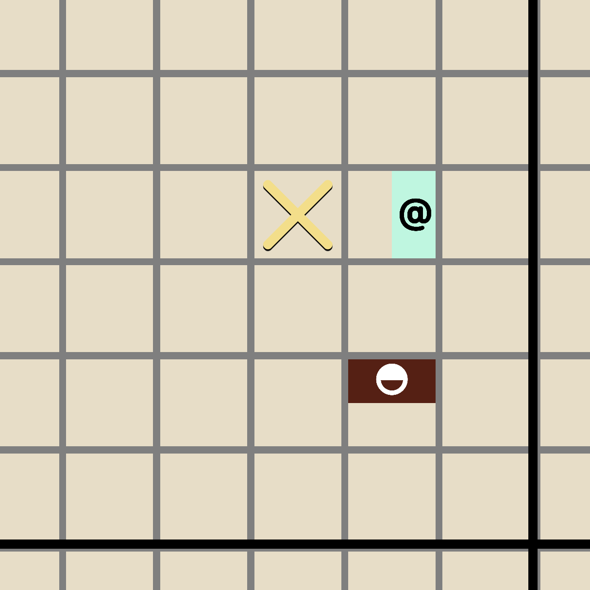 vertical and horizontal half stitches