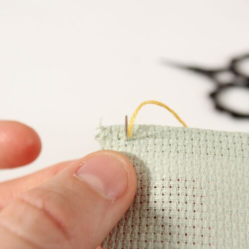Cladding Stitch 5 Ways To Finish Edges Aida Cloth