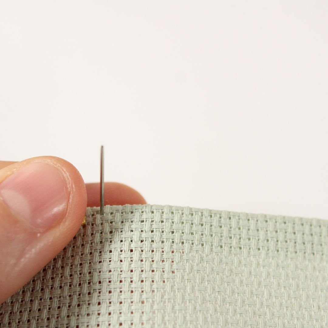 overcast stitch step 1