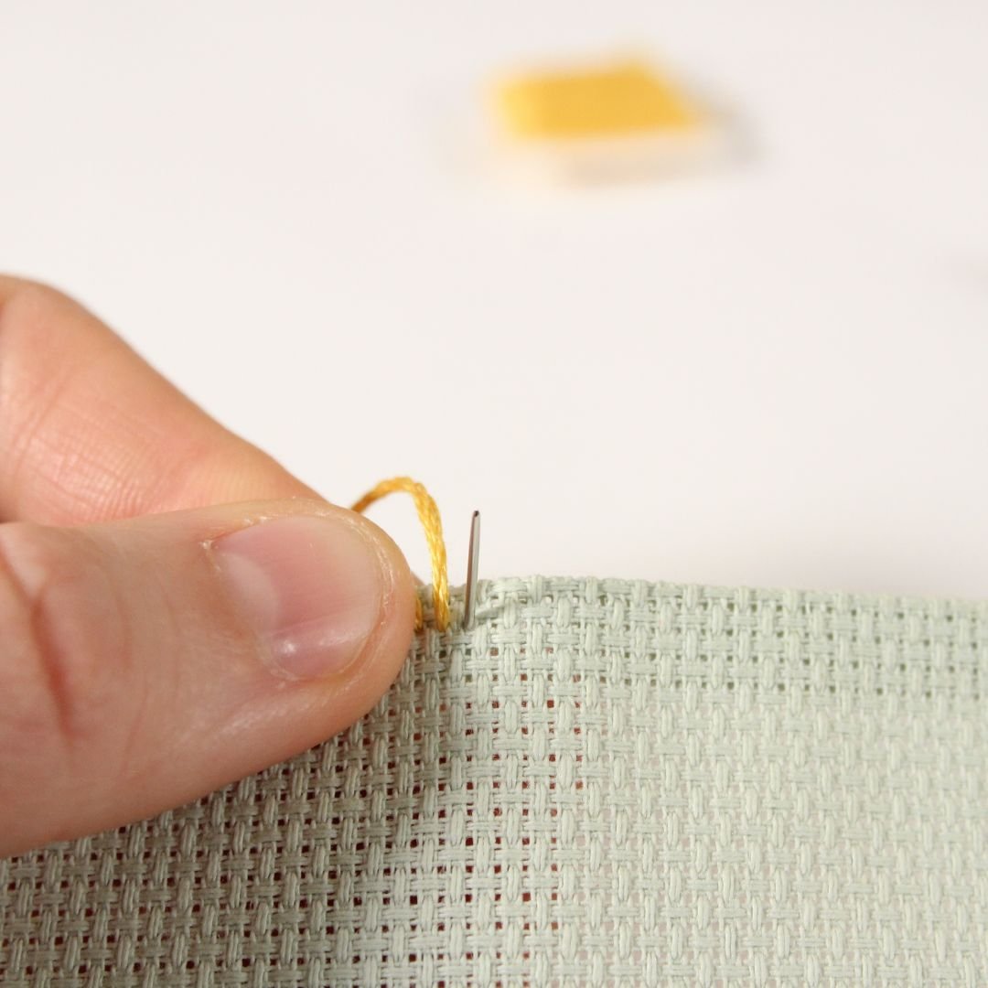 overcast stitch step 2