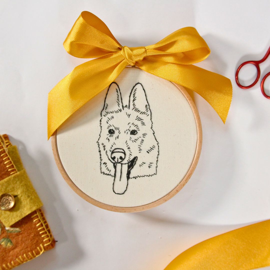 Create Your Own Simple Dog Or Cat Embroidery Portrait