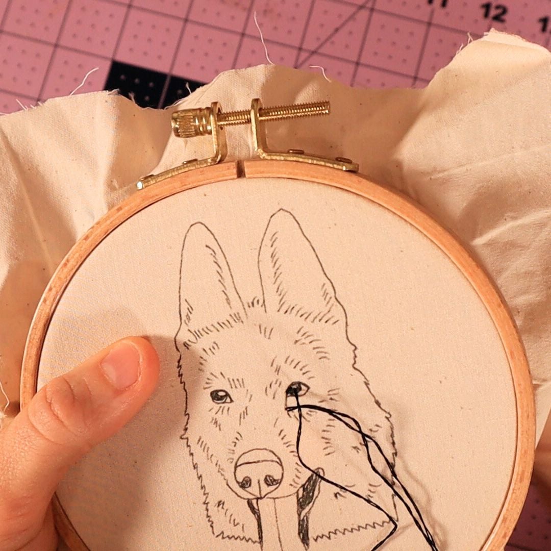 stitching the eyes 