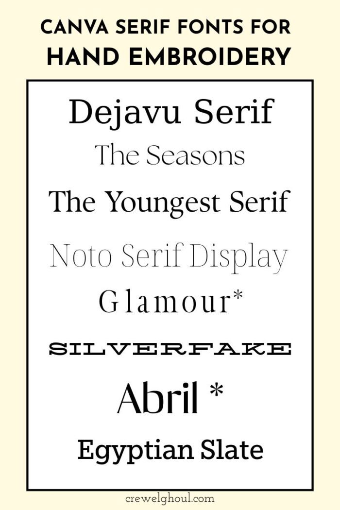 Fonts for Hand Embroidery to Elevate Your Projects