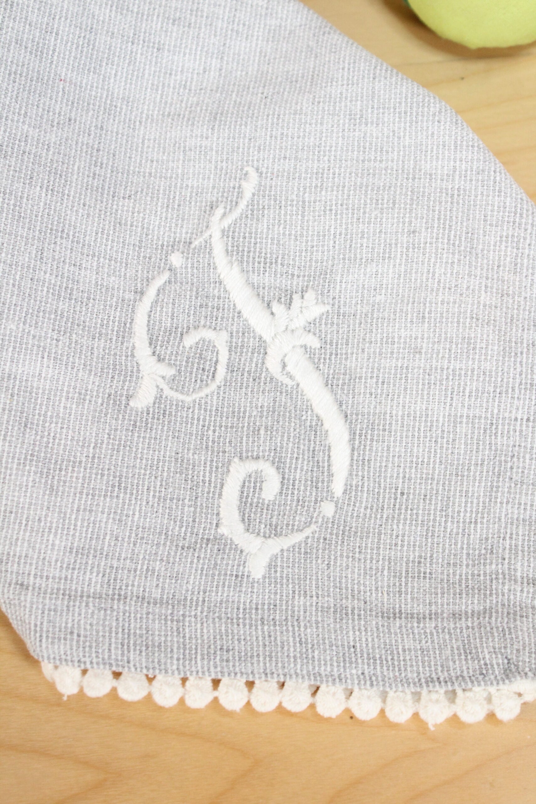 Hand Embroidery Monogram Tutorial – Personalize Your Linens!