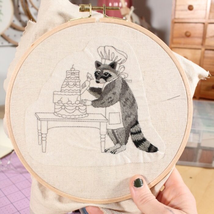 Baking Raccoon Embroidery Pattern - Image 4
