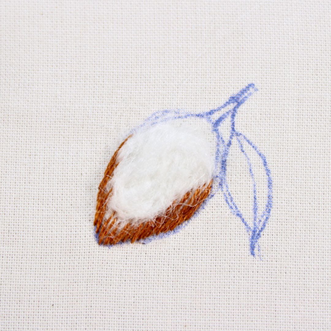 how to thread paint the lemon step 2