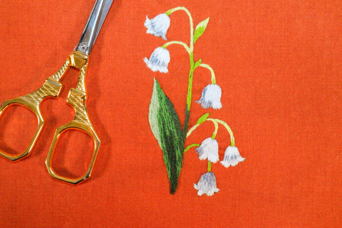 Lily of the Valley Beginner Thread Painting Pattern - Image 2